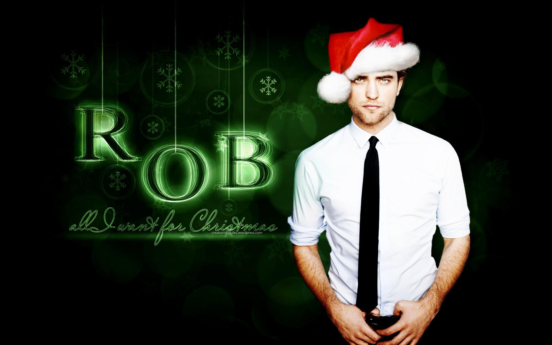 Wallpaper Noël de Robert Pattinson ! Merry XMAS !