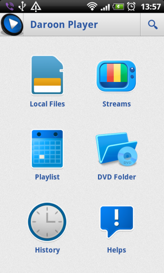dashboard 336x560 Daroon Player   Un lecteur vidéo puissant pour Android