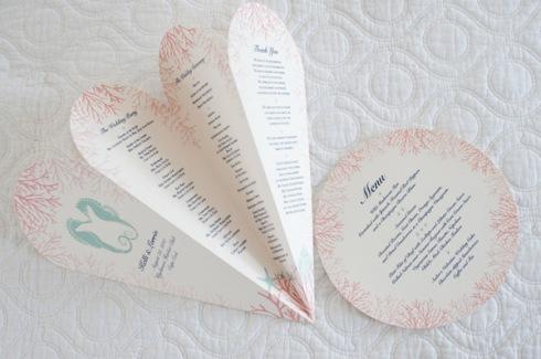 Deco de mariage rose clair et bleu tyffany thème mer {vintage}