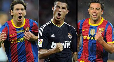 Le Ballon d'Or 2011 : Messi, Ronaldo ou Xavi ?