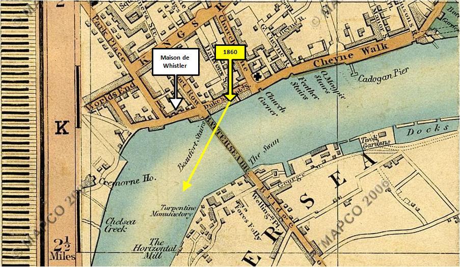 Cross's New Plan Of London 1850, Chelsea