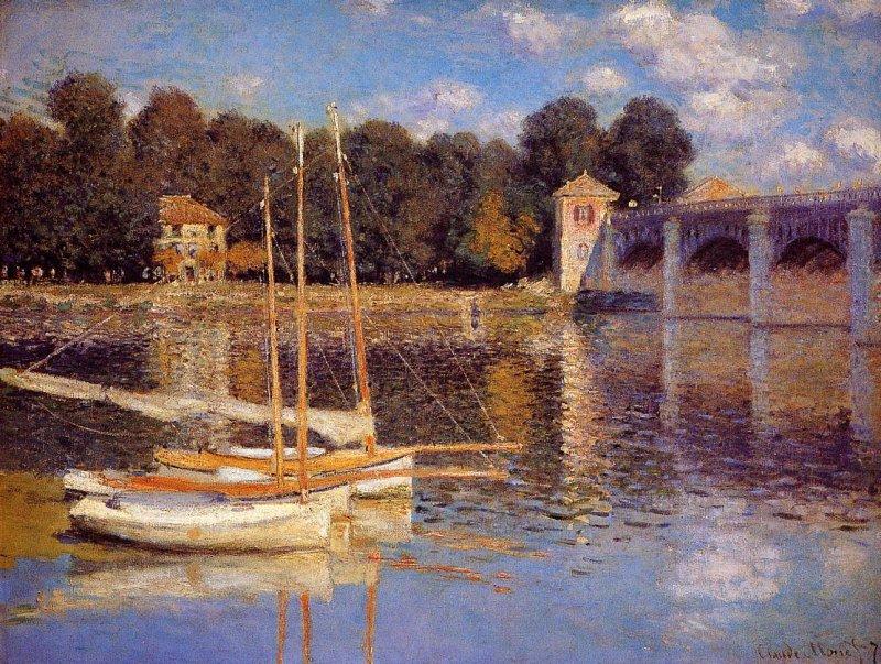 Le Pont d'Argenteuil Claude Monet 1874