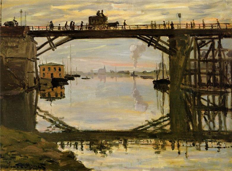 Argenteuil, le pont en réparation Claude Monet, 1872
