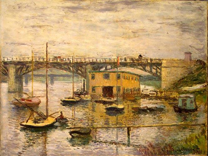 Le Pont d'Argenteuil, temps gris  Monet, 1874