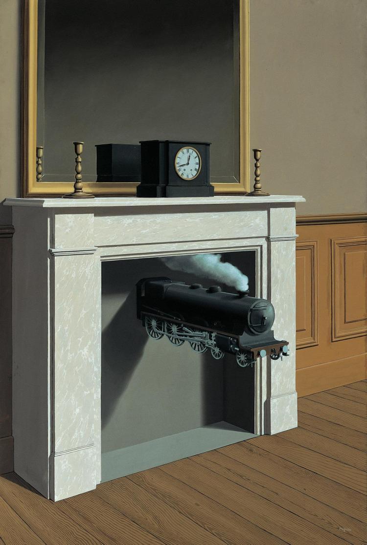 Magritte La durée poignardée, 1938