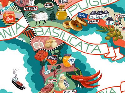 La carte des spécialités gastronomiques italiennes