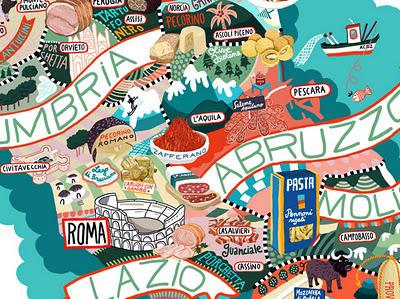 La carte des spécialités gastronomiques italiennes