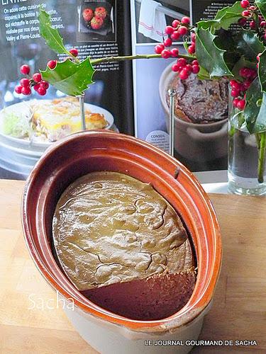 Gâteau de foies de volaille au caramel balsamique