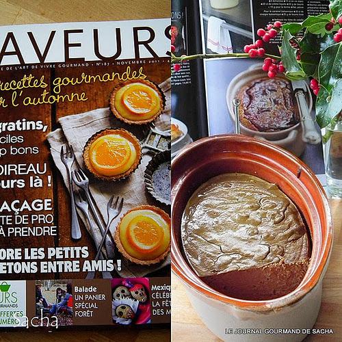 Gâteau de foies de volaille au caramel balsamique