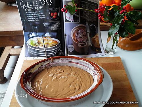 Gâteau de foies de volaille au caramel balsamique