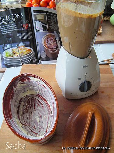 Gâteau de foies de volaille au caramel balsamique