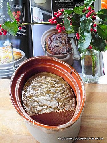 Gâteau de foies de volaille au caramel balsamique