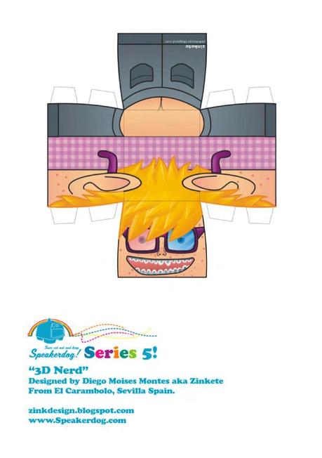 Papertoys SpeakerDog Série #5 (x 50)