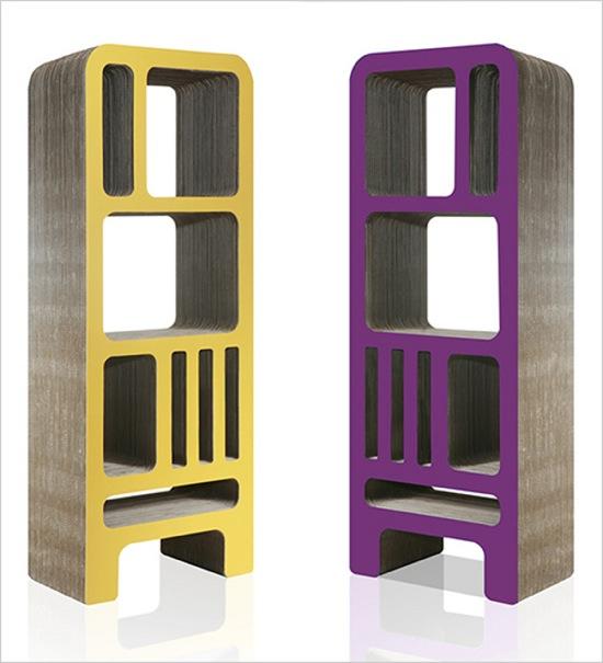 Dickens, une bibliothèque en carton par Reinhard Deines