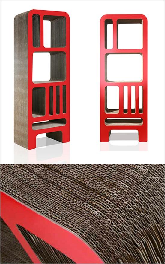 Une étagère en carton par Reinhard Deines - 2