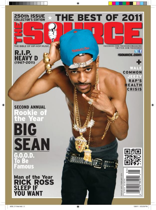 Rick Ross (Man of the year) et Big Sean (Rookie of the year) en couverture de The Source