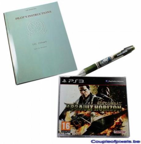 ace combat assault horizon,kit presse,déballage,namco