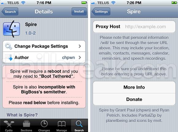 Mini-Tuto: Downloader et installer Spire sur iPhone4
