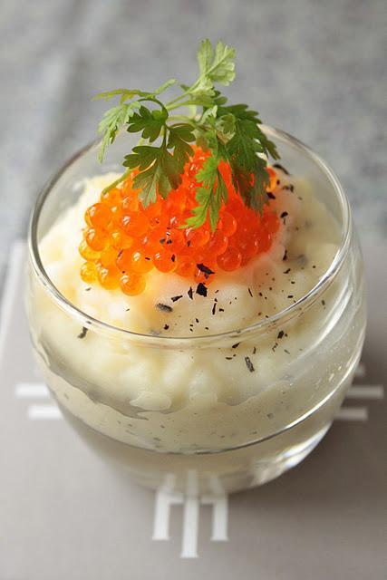 {idées festives express} Purée fumée aux oeufs de truite {idées festives express} Purée fumée aux oeufs de truite