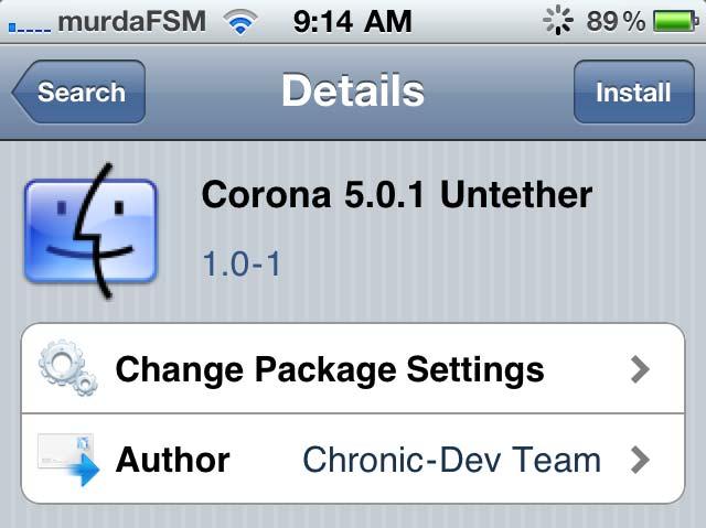 Utiliser Corona 5.0.1 pour jailbreak Untethered d’iOS 5.0.1 en vidéo