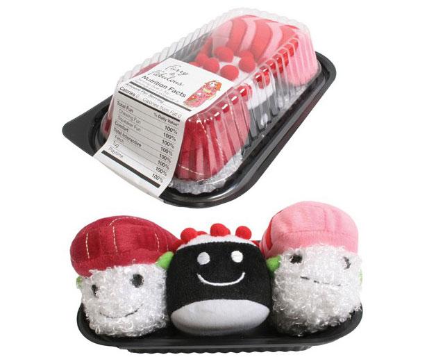Un set de jouets pour chiens en forme de sushis !