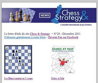 La Newsletter mensuelle de Chess & Strategy