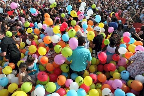 record gonflage ballons