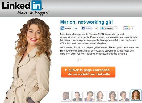 marion LinkedIn lance Make it happen