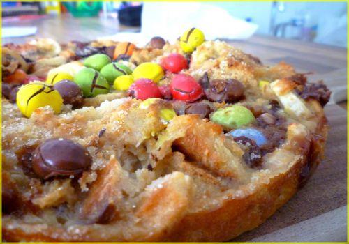 Pudding aux M&M;'s et banane
