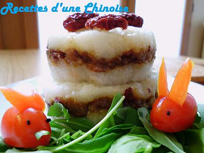 Gâteau de riz gluant aux jujubes 红枣糯米糕 hóngzǎo nuòmǐ gāo