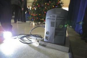 Le sapin de Noël du secrétaire d'État à l'énergie.