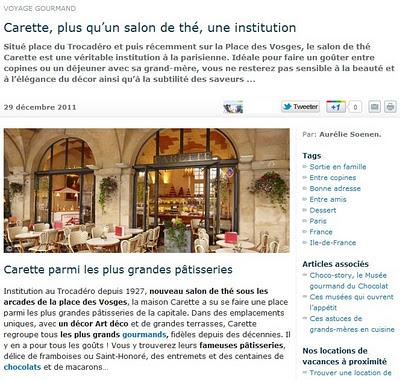 Carette, plus qu’un salon de thé, une institution