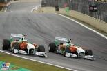 Paul di Resta, Adrian Sutil, Force India F1, 2011 Brazilian Formula 1 Grand Prix, Formula 1