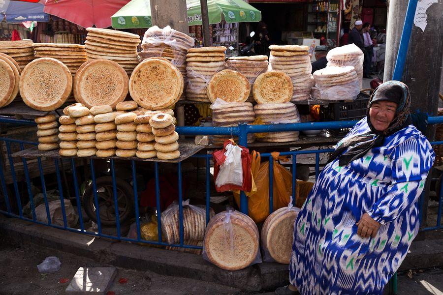 Mosquée Id Kah à Kashgar et ses abords