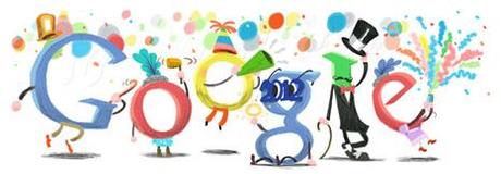 Doodle Google pour la nouvelle année 2012