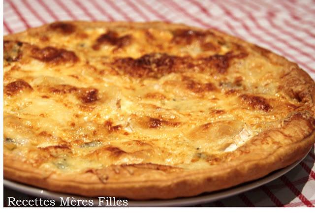 La recette Tarte : Tarte aux 3 fromages