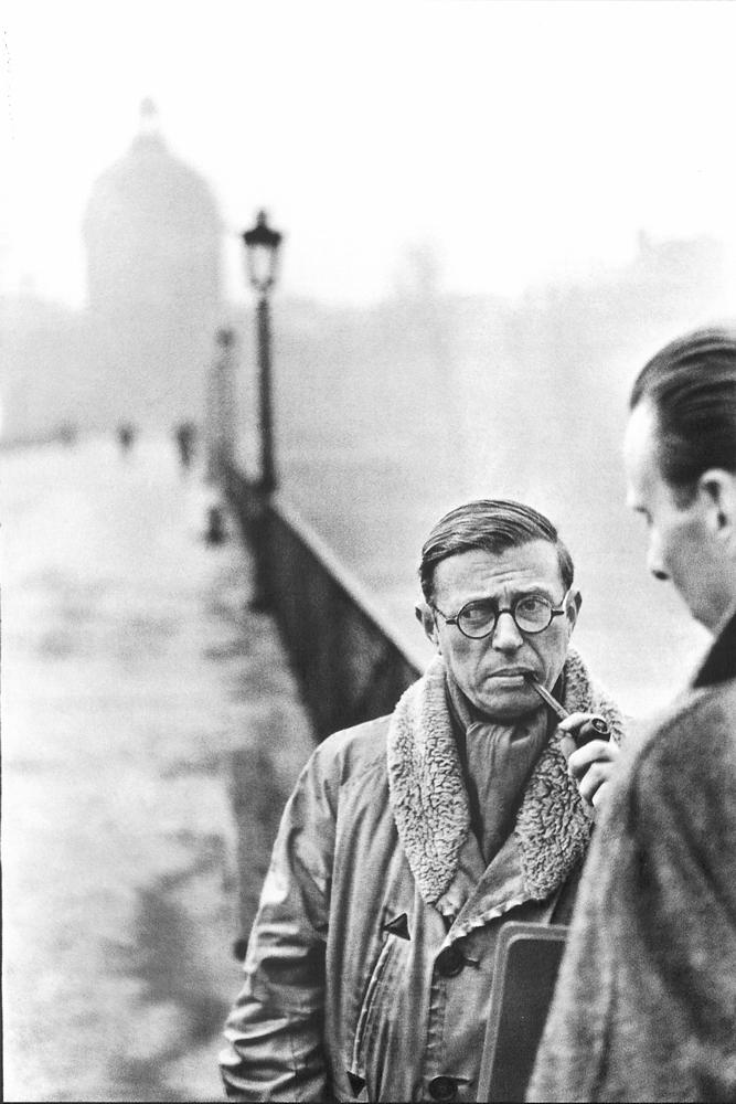 Jean-Paul Sartre par Henri Cartier-Bresson