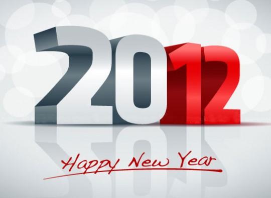 happy new year 2012 1 540x396 Une très bonne année 2012