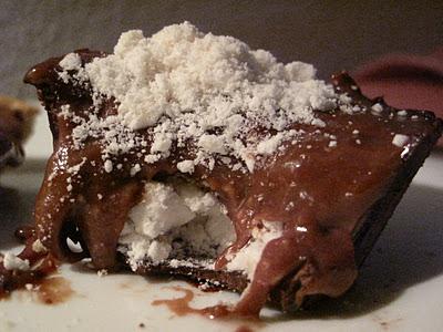 Dessert: Coques en Chocolat fourrée à la Ganache ChocoFramboise et à la Meringue