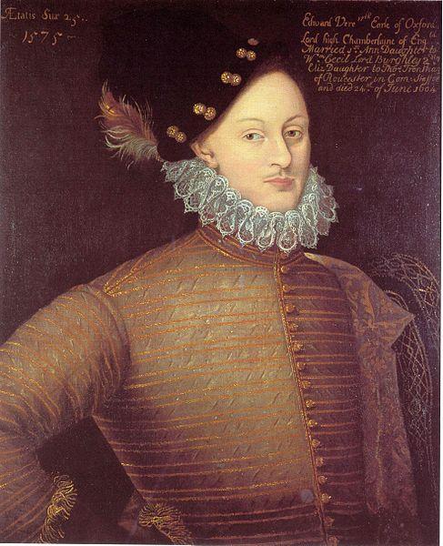 487px Edward de Vere 1575 [inspi] Anonymous, Shakespeare a t il écrit ses oeuvres ?