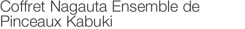Coffret Nagauta Ensemble de Pinceaux Kabuki 