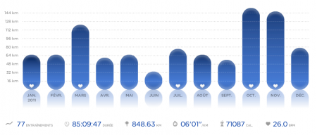 Nike+ - 2011 Bilan 2011 – Une belle année running
