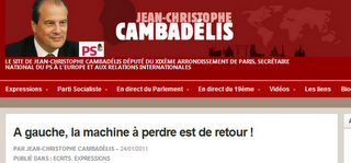 Au PS, Jean-Christophe Cambadelis est inquiet...