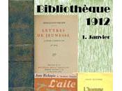 Lectures janvier 1912 maintenant, bibliothèque