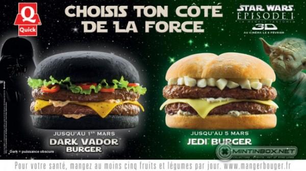 quick jedi 600x336 Des burgers Star Wars chez Quick