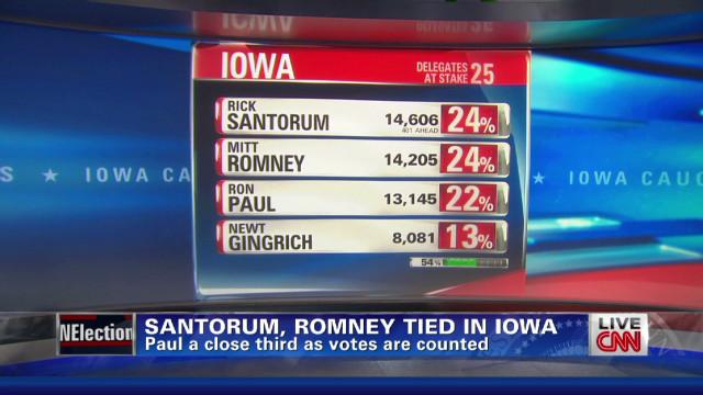 Romney remporte de justesse la primaire de l’Iowa