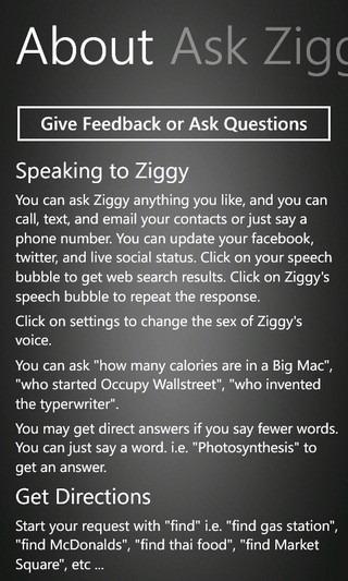 Ask Ziggy Instructions