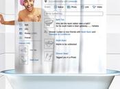 Social Shower Curtain rideau douche pour facebook addict