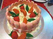 Charlotte fraises fromage crème