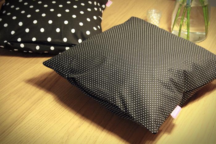 Des coussins à pois